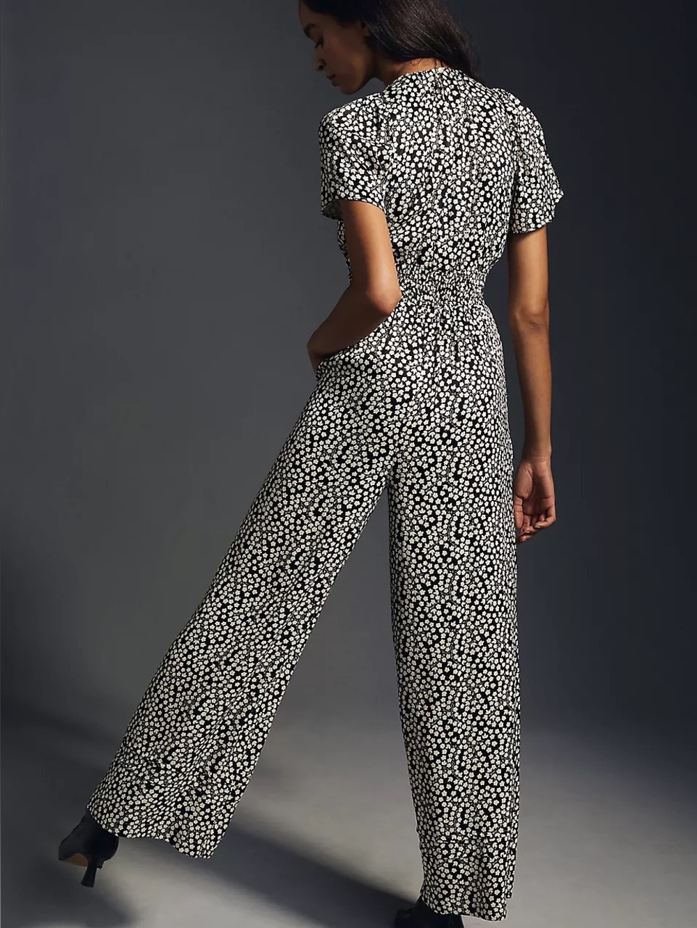 Anthropologie Somerset Floral Wide Leg Jumpsuit Small - Picture 2 of 8